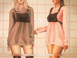 Sims 4 — Magnolia-C - Kard Dress by magnolia-c — 10 colors / Custom thumbnail / Shadow and specular maps / All LODs 