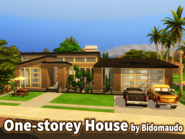 The Sims Resource One Storey House Base Game