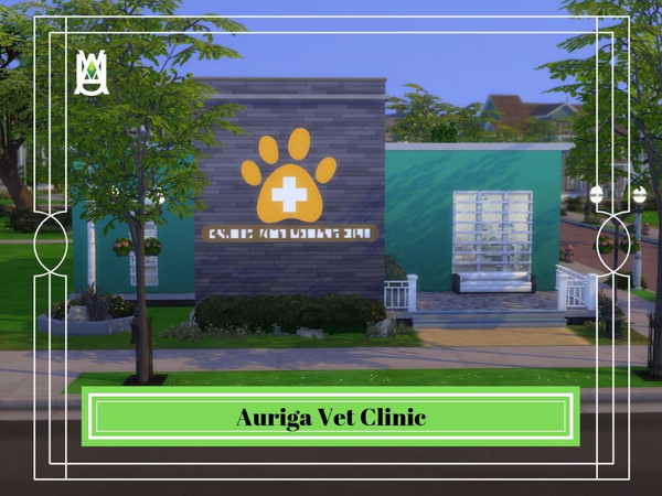 Sims 4 — Auriga Vet Clinic by auvastern — Your pets will never feel so loved! This clinic features 3 exam rooms, 1