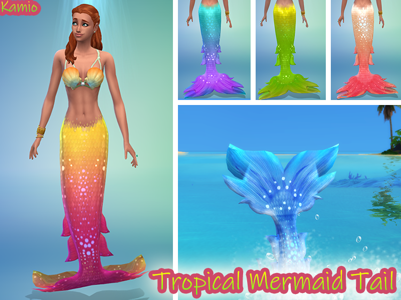 Mako Mermaids Zac Mermaid Tail - The Sims 4 Island Living 