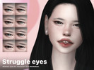 Sims 4 — Struggle Eyes by berkelium — Realistic Eyes for The Sims 4 - Under facepaint - All ages - All genders - Custom
