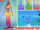 Sims 4 — Tropical Island Living Mermaid Tail Recoulour by Radea — A tropical recolour of the island living mermaid tails