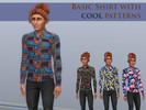 Sims 4 — Basic shirt with cool patterns! by 3NN — This is a recolor of the basegame shirt (with awesome patterns)! 4