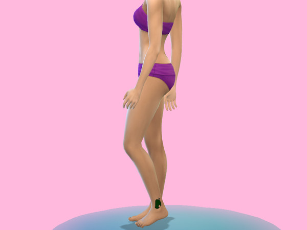 Sims 4 — Animal Crossing Leaf  Ankle Tattoo by Sunnny_Loui — this is my first tattoo made. Animal Crossing Ankle tattoo