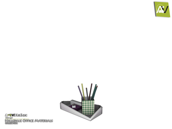 Sims 3 — Hillsdale Pen Holder, Stapler, Eraser, Post-It by ArtVitalex — - Hillsdale Pen Holder, Stapler, Eraser, Post-It