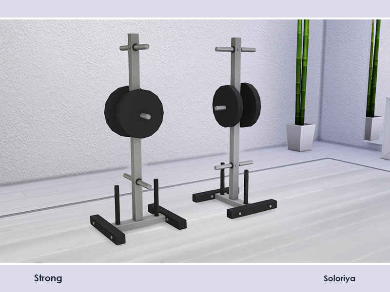 The Sims Resource | Strong. Weight Plates Rack, v2