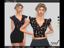 Sims 4 — Buttercup Top by Zed_Sims — EA EDIT 5 colors female t/a thanks