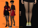 Sims 4 — Spotty Tights by MerakiSims — -3 swatches -teen to elder -custom thumbnail -base game compatible