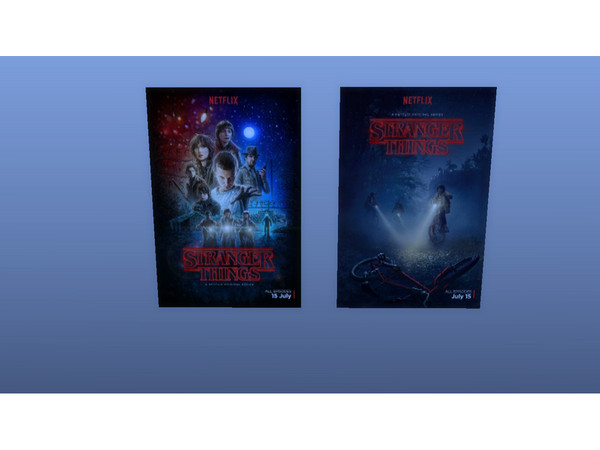 Sims 4 — Stranger Things s1-s3 posters-REQUIRES GTW by MaddyNathan — Strangers things posters season 1-3 Need GTW
