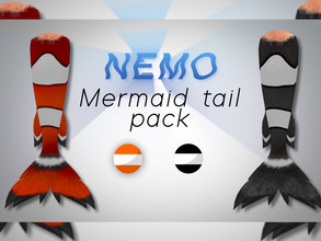 Sims 4 — NEMO Mermaid tail pack by MattPL — Hello, This is my first CC for theSims4. I hope you like it! There are two