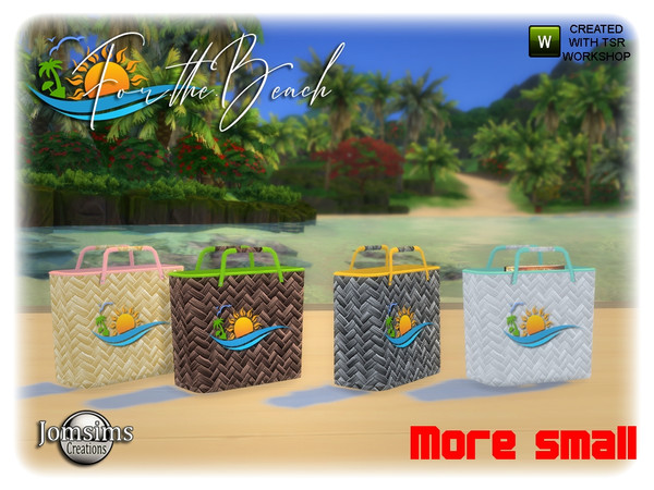 Sims 4 — For the beach bag deco more small by jomsims — For the beach bag deco more small