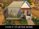 Sims 4 — Fancy Starter Home. by Niicah — A fancy starter home for a newly single mom and child/teenager. One bed, one