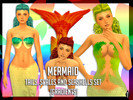 Sims 4 — Mermaid Gradient Tails Scales And Seashells Set by tashamaria2 — - Gradient mermaid set -Contains Scales, Tails