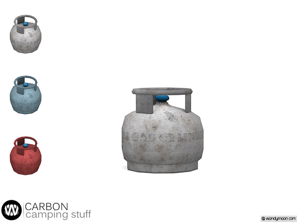 Sims 4 — Carbon Small Gas Cylinder by wondymoon — - Carbon Camping Stuff - Small Gas Cylinder - Wondymoon|TSR -
