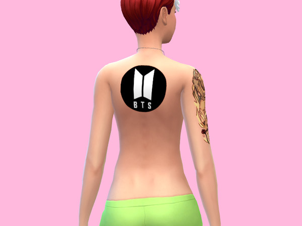 Sims 4 — BTS back tattoo by Sunnny_Loui — BTS back tattoo Enjoy! Join my discord!https://discord.gg/CUduSCt 
