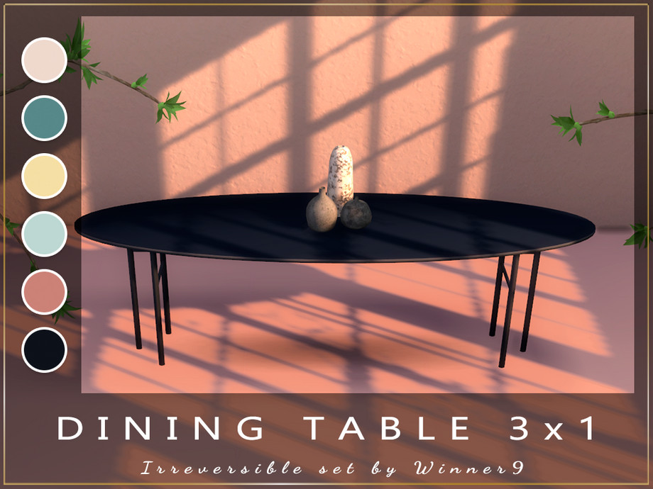 the sims 3 cc large dining table
