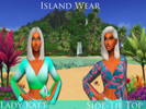 Sims 4 — Island Wear: Side-Tie Top - Island Living Needed by LadyKatt — Island Wear: Side-Tie Top. First item from my
