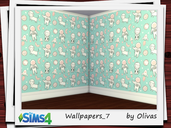 Sims 4 — Wallpapers_7 by olivas2 — Created for: The Sims 4 Wallpaper with plinth.