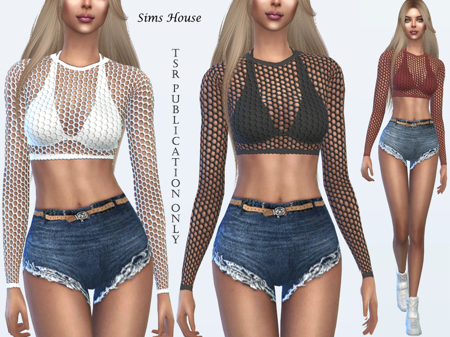 Teoretisk chant vision The Sims Resource - Tropics Mesh top for the beach