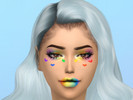 Sims 4 — XBeauBow_Pride Makeup Collection by XBeauBow — Yeet its Rainbow Makeup