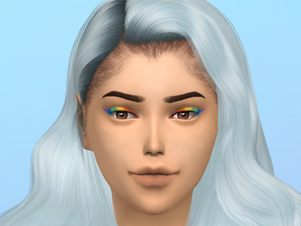 Sims 4 — XBeauBow_Pride Eyeliner by XBeauBow — Rainbow Eyeliner