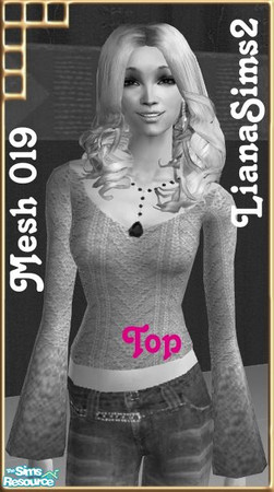 Sims 2 — Mesh 019 LianaSims2 by Lianaa — Mesh 019 LianaSims2 - long sleaves sweater