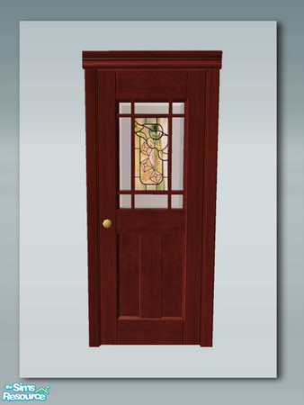 Sims 2 — Rustic Living: Door Glass - Recol 02 by Shakeshaft — Part of a set of Window and Doors to accompany my Rustic