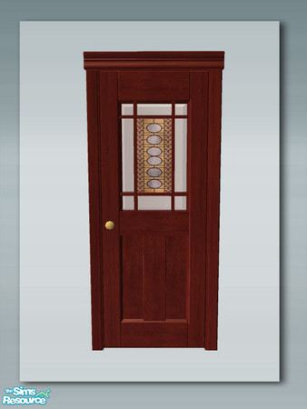 Sims 2 — Rustic Living: Door Glass - Recol 01 by Shakeshaft — Part of a set of Window and Doors to accompany my Rustic