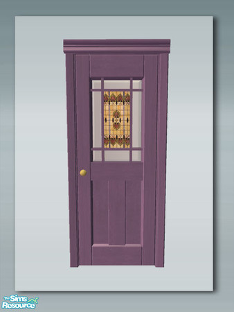 Sims 2 — Rustic Living: Door - Lilac by Shakeshaft — Part of a set of Window and Doors to accompany my Rustic Living Room