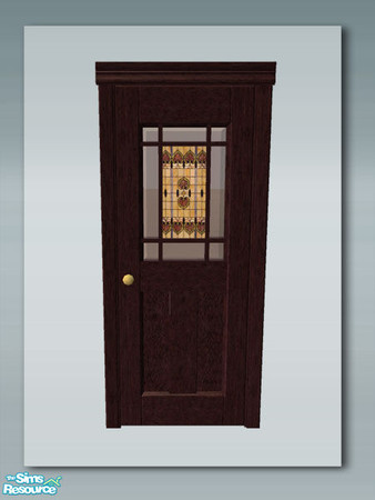 Sims 2 — Rustic Living: Door - Dark Wood by Shakeshaft — Part of a set of Window and Doors to accompany my Rustic Living
