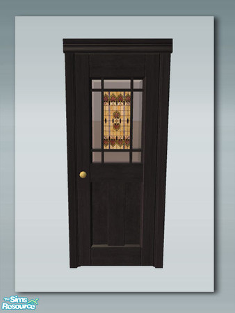 Sims 2 — Rustic Living: Door - Black by Shakeshaft — Part of a set of Window and Doors to accompany my Rustic Living Room