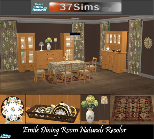 Sims 2 — Emile Natural Recolor by Elize-37sims — Recolor of the Emile Dinng Room