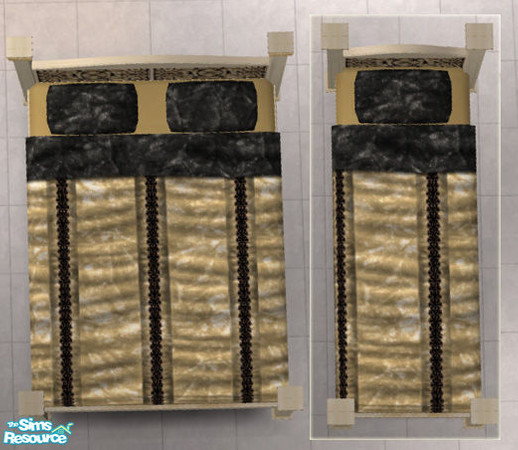 Sims 2 — Storybook Mesh RC 3 - Ivory bedding by Simaddict99 — ivory bedding to match.