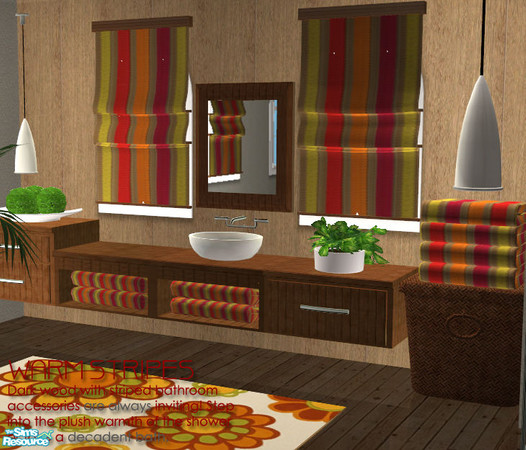 Sims 2 — Tonic Bathroom - towels by Nanshi — Based on Simtomatics Sanita Bathroom. You must have those meshes in order to