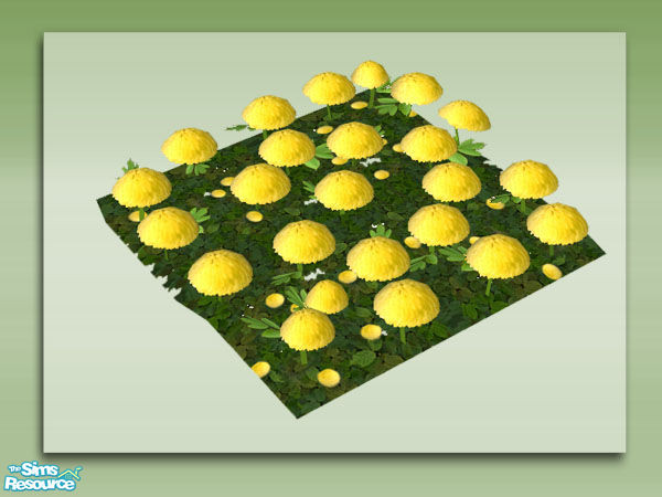 Sims 2 — Mom's Pom Poms - Plastic Mesh by Shakeshaft — Part of a set of colourful Mom's Pom Poms for your sims gardens,