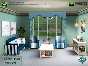 Sims 3 — kardofe_Boreal Hall by kardofe — Set of ten new meshes to recreate a nautical style room