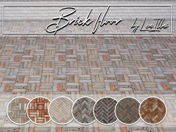 Sims 4 — Brick floor [TS4] by LeaIllai — The Sims 4 Brick floor by LeaIllai Have a good game! :)