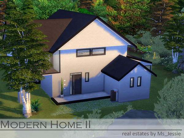 Sims 4 — Modern Home II by Ms_Jessie — This is a modern house perfect for a couple or family. The ground floor includes a