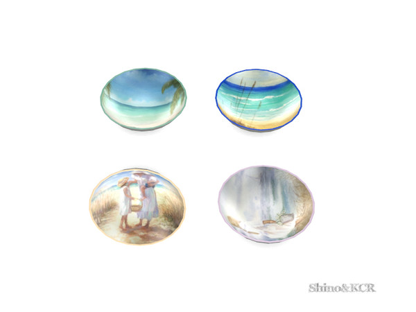 Sims 4 — Study Sara - Ceramic Bowl by ShinoKCR — Study Furniture giving you a beachy feeling find it in Clutter