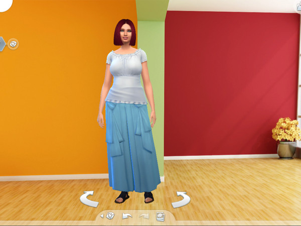 Sims 4 — Colorful CAS background room by MidnightRose — This CAS background features a room with vibrant colors