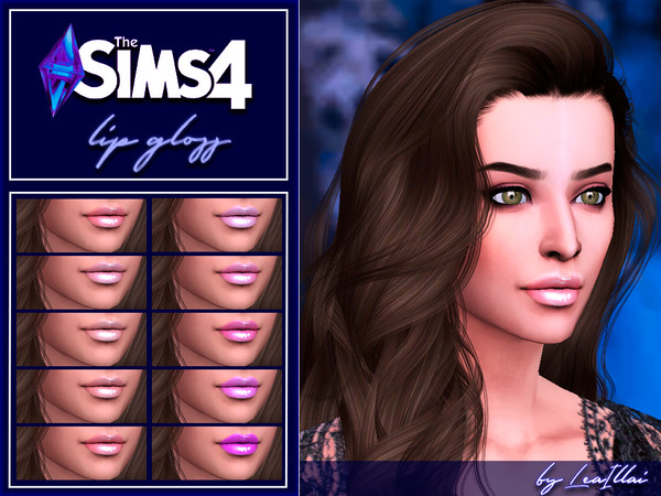 Sims 4 — Lip gloss [TS4] by LeaIllai — The Sims 4 Lip gloss by LeaIllai