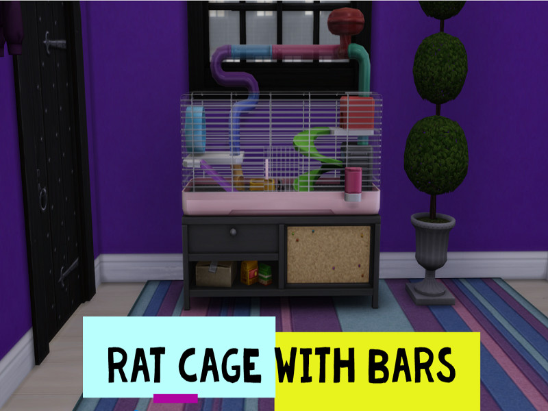 Sims 4 Rat Cage with Bars-REQUIRES MY FIRST PET by jjsjiggy
