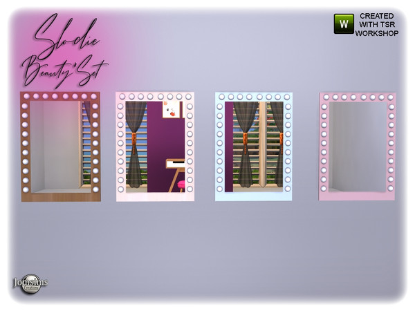 Sims 4 — SLODIE make up wall mirror by jomsims — SLODIE make up wall mirror