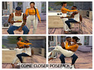 Sims 4 — Come Closer Posepack by ettathesimmer — This is a posepack that includes (4) couple poses. Stool is needed.