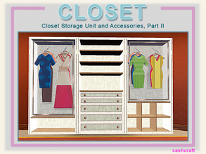 Sims 3 — Modern Closet Dresser Unit 02 by Cashcraft — A closet dresser allow Sims to easily change clothing. Created by