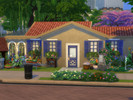 Sims 4 — LA PROVANCALE (NoCC) by CrazyError — this charming typical Provencal house has 1 bedroom and 1 bathroom is