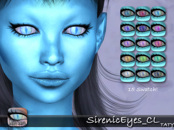 Sims 4 — [Ts4]Taty_SirenicEyes_CL by tatygagg — - Female, Male - Human, Alien - Toddler to Elder - Hq Compatible