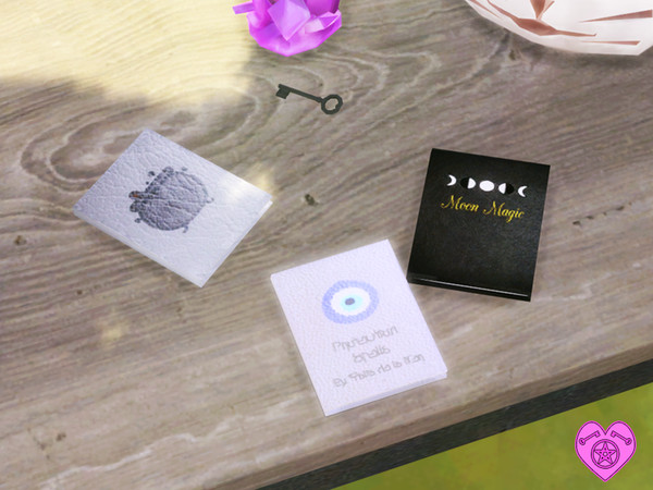 Sims 4 — Witchy Books Set 3 - SPA DAY REQUIRED by Simder_Talia — 3 more books to add to your witchy sim's book