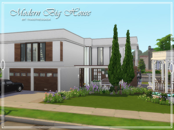 Sims 4 — Modern Big House by thaistressada — This big and modern house has everything for your sims to have fun and feel