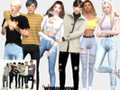 Sims 4 — Group PosePack 001 by wonhowow — B.A.P inspired poses The Sims 4 pose 6 poses in-game Custom thumbnail Enjoy my